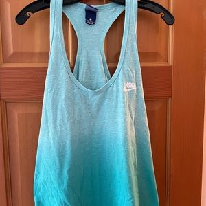 Nike Blue Ombré Racerback Tank
